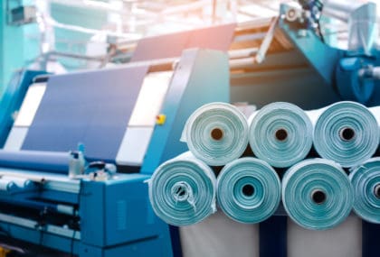 Prime power support for a textile manufacturer