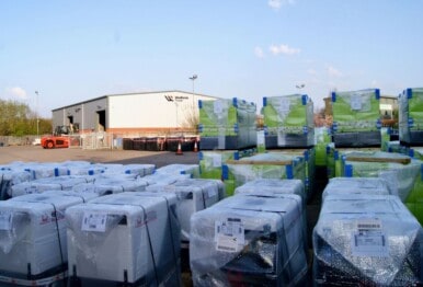 Supplying 386 generators to power humanitarian efforts in Ukraine